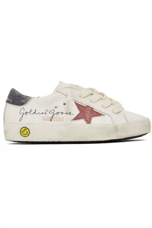 Golden Goose Girls Sneakers - Super-star Leather Lace-up Sneakers