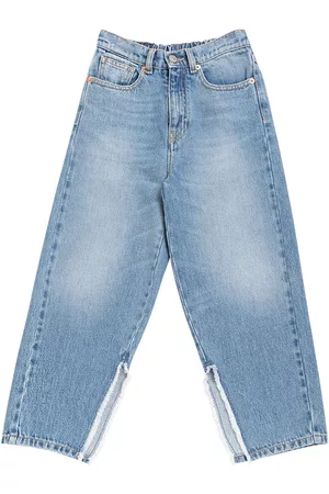 Maison Margiela Girls Jeans - Wide Cotton Jeans