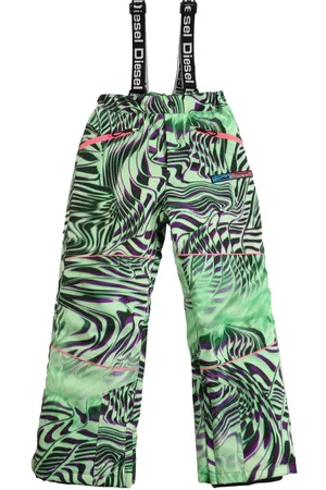 Diesel Girls Ski Suits - Printed Nylon Ski Pants