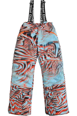 Diesel Girls Ski Suits - Printed Nylon Ski Pants