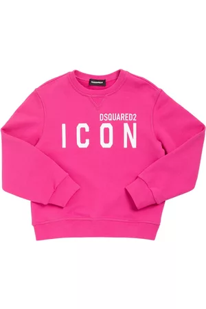 Dsquared2 Girls Sweatshirts - Icon Print Cotton Sweatshirt