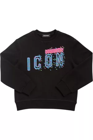 Dsquared2 Girls Sweatshirts - Icon Print Cotton Sweatshirt