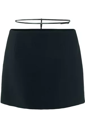 Dsquared2 Women Mini Skirts - Icon Logo Cady Mini Skirt W/ Belt