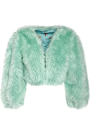Dsquared2 Women Fur Jackets - Faux Fur Cropped Jacket