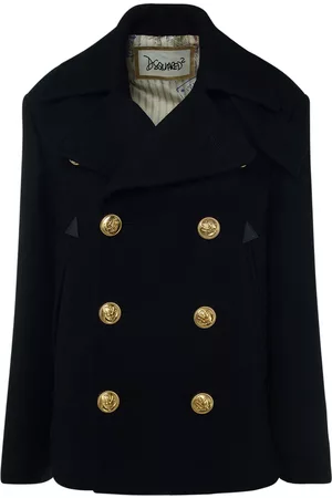 Dsquared2 Women Peacoats - Felted Wool Double Breasted Peacoat