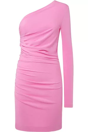 Dsquared2 Women Graduation Dresses - Draped One Shoulder Jersey Mini Dress