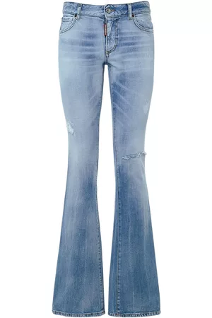 Dsquared2 Women Flared Jeans - Flared Low Rise Denim Jeans