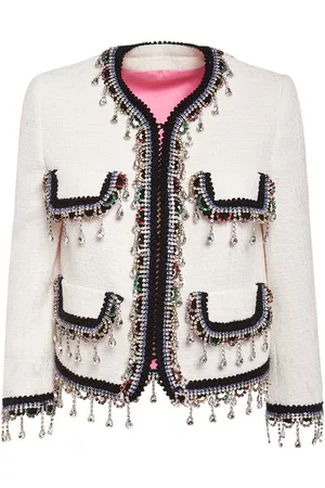 Dsquared2 Women Jackets - Embellished Bouclé Jacket