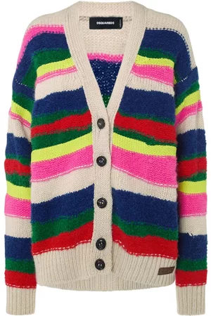 Dsquared2 Women Sweatshirts - Stripe Knit Cardigan