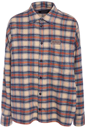 Dsquared2 Women Shirts - Checked Cotton Flannel Regular Shirt