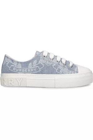 Burberry Girls Sneakers - Cotton Lace-up Sneakers