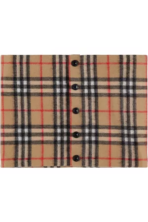 Burberry Girls Accessories - Check Intarsia Cashmere Blanket