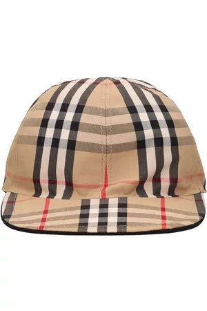 Burberry Girls Accessories - Check Print Cotton Baseball Hat
