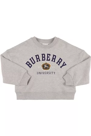 Burberry Girls Sweatshirts - Logo Print Cotton Sweatshirt