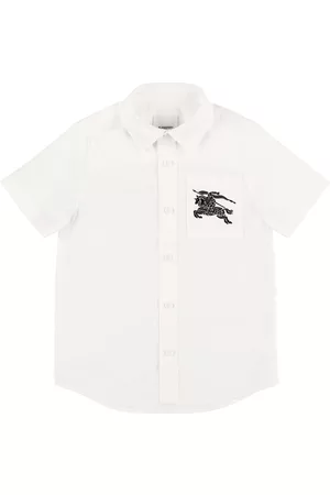 Burberry Boys Shirts - Cotton Blend Shirt W/ Pocket