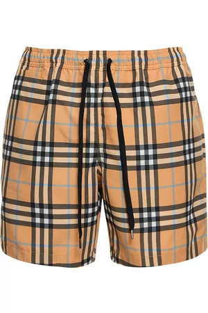 Burberry Men Swim Shorts - Martin Check Print Swim Shorts