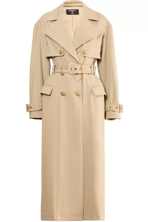 Balmain Monogram-jacquard Trench Coat