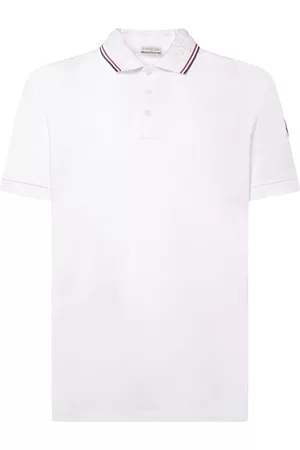 Moncler Men Polo T-Shirts - Logo Cotton Polo Shirt