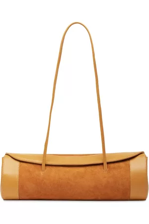 Cannoli Suede & Leather Shoulder Bag