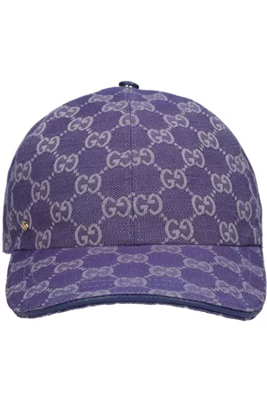 Gucci GG Web Stripe Baseball Cap in Blue for Men