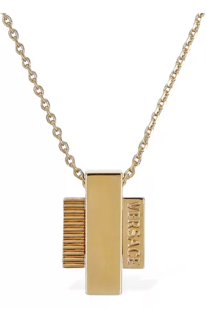 Versace Gold & Green Western Cactus Necklace