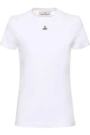 Women's T-shirt With Orb Chain Motif by Vivienne Westwood