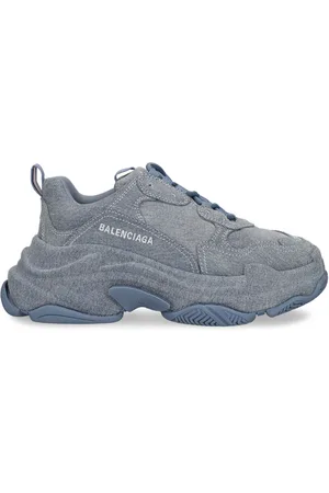 Balenciaga Triple S Trainers Denim - Blue - Women's - 6 - Cotton