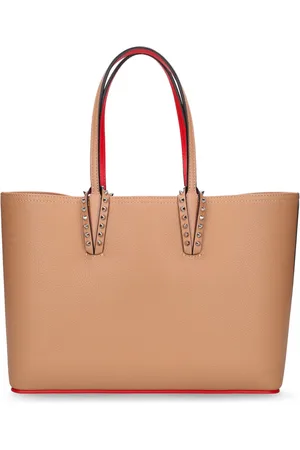 Cabata mini spiked croc-effect leather tote