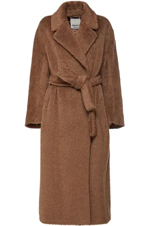 Max Mara Alpaca-wool Caserta Teddy Coat in Natural