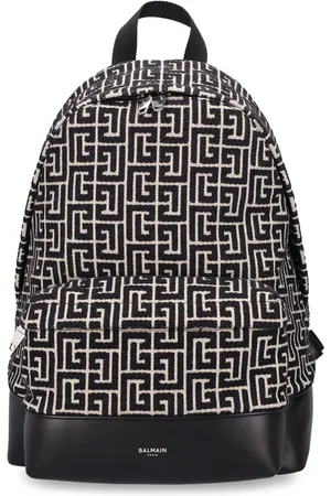 Monogram Jacquard Backpack in Black - Men