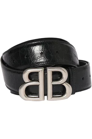 Balenciaga 30mm Reversible Monogram Belt in Black for Men