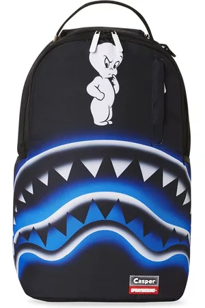 Sprayground Printed gold canvas backpack - ShopStyle