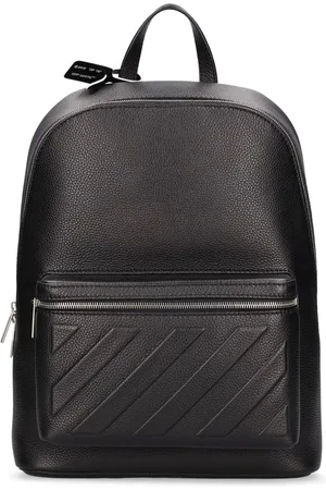 Off-white Binder Diagonal Striped Backpack In Black,white