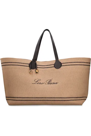 Loro Piana Small Puffy Raffia Effect Pouch - Ntural