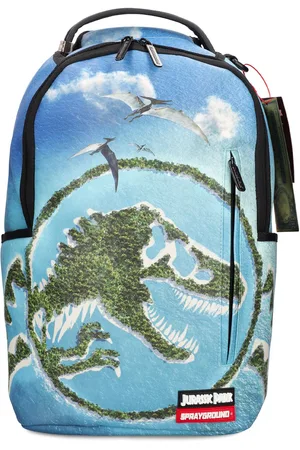 Sprayground Printed gold canvas backpack - ShopStyle