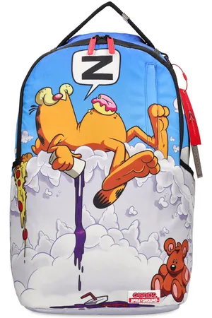 Sprayground Kid 3D Graffiti Faux-Leather Backpack - Brown