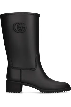 GUCCI Stanley embellished rubber rain boots