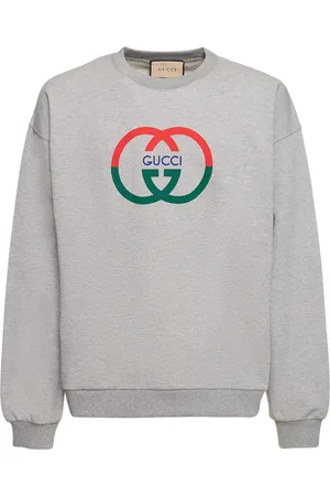 Gucci Kids' Cotton Sweater With G Monogram Logo In Multicolor