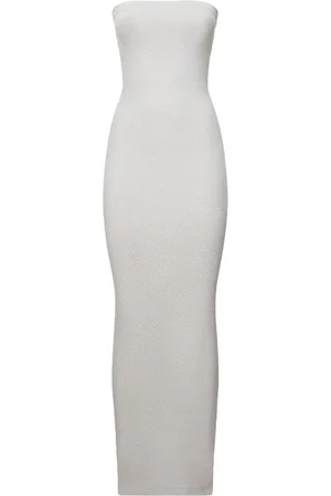 Fading Shine strapless midi dress in grey - Wolford