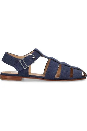 GABRIELA HEARST 10mm Lynn Denim Fisherman Sandals