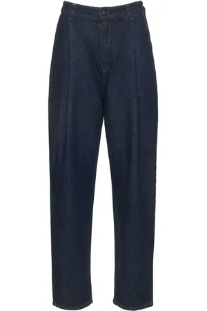 MAGDA BUTRYM High Rise Cotton Denim Baggy Jeans