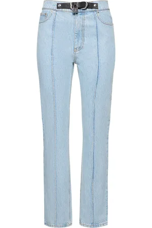 J.W.Anderson Cotton Denim Padlock Belt Slim Fit Jeans