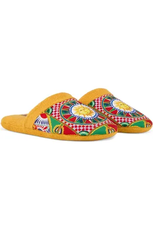 Dolce & Gabbana Cotton Terry Slippers