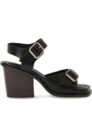 LEMAIRE 80mm Square Heeled Sandals W/ Straps