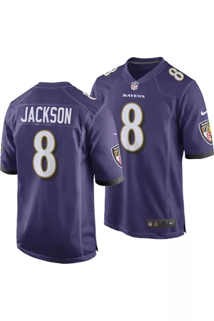 Nike Men Sports Tops - Men's Lamar Jackson Baltimore Ravens Game Jersey