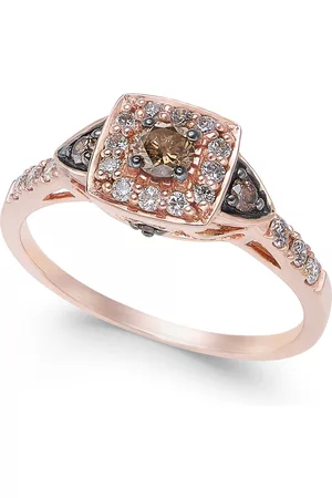 Le Vian Chocolate by Petite Chocolate and White Diamond Ring (3/8 ct. t.w.) in 14k Rose, Yellow or White Gold