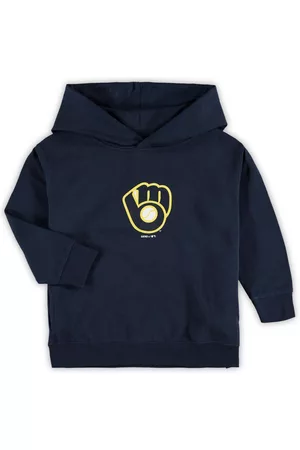Outerstuff Toddler Milwaukee Brewers Primary Logo Team Pullover Hoodie