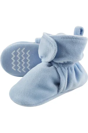 Hudson Baby Boys Hudson Cozy Velour Booties, , 6-12 Months