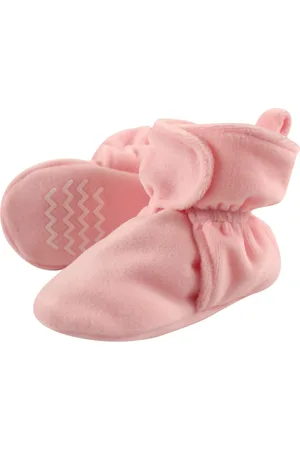 Hudson Baby Girls Hudson Cozy Velour Booties, , 0-6 Months