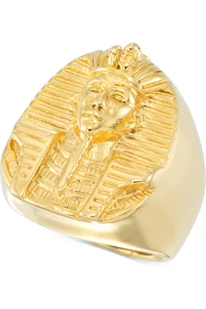 Legacy For Men By Simone I. Smith Men's Pharaoh Ring in Yellow Ion-Plated Stainless Steel